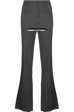 Courrèges Pantalones de vestir con aberturas