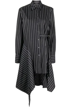 J.W.Anderson Vestido camisero con motivo de rayas