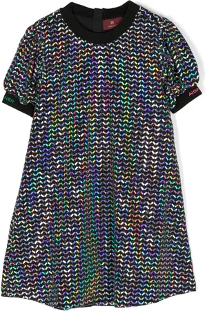 Aigner Vestido con efecto holográfico
