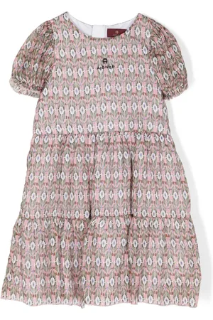 Aigner Vestido con estampado geométrico