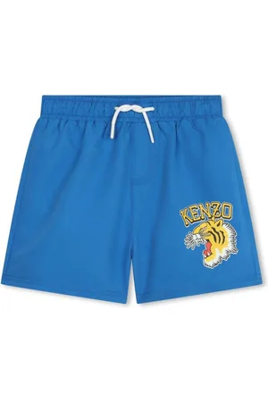 Kenzo Shorts de playa con motivo Tiger