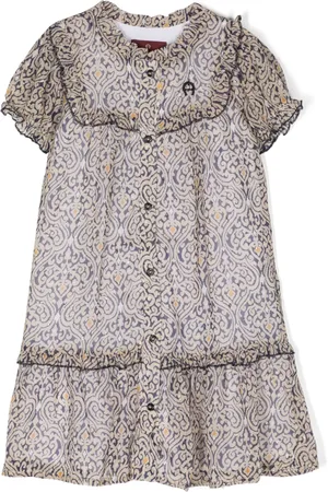 Aigner Vestido con bordado de lunares