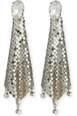 Paco rabanne Aretes con detalles de cristal