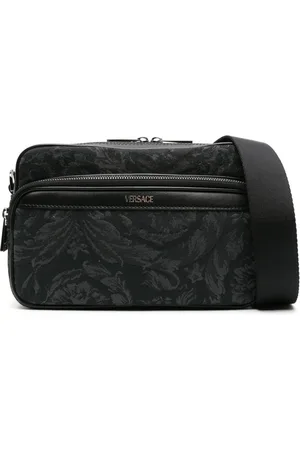 VERSACE Mochila tipo mensajero Athena con estampado Barocco