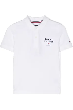 Tommy Hilfiger Playera tipo polo de piqué con logo bordado