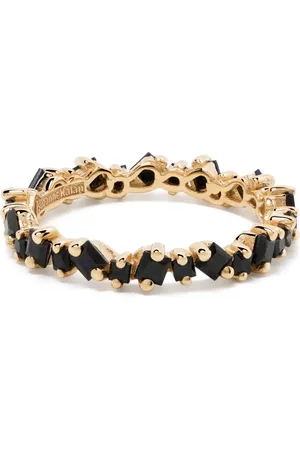 Suzanne Kalan Anillo infinito en oro amarillo de 18kt con zafiros
