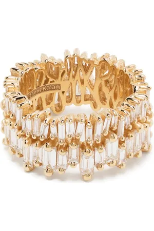 Suzanne Kalan Anillo infinito en oro amarillo de 18kt con diamantes