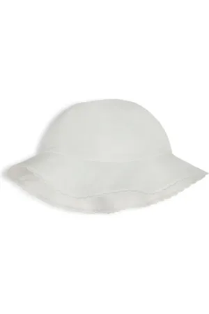 Chloé Sombrero de verano con borde festoneado
