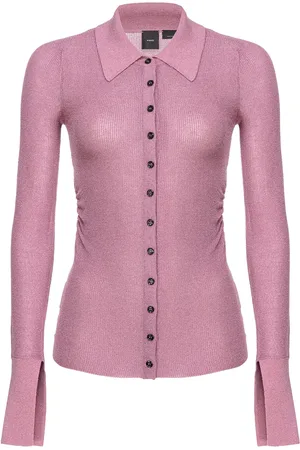 Pinko Camisa tejida de canalé y lurex