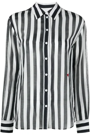 Moschino Camisa con rayas estampadas