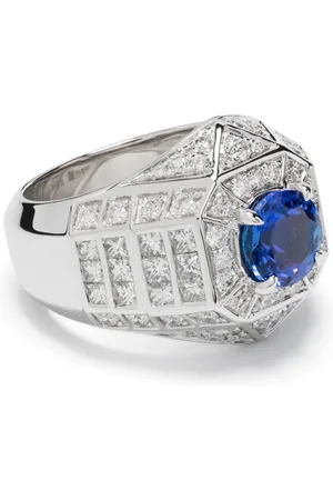 Statement Anillo de coctel Meaningful Beauties #5 en plata de ley con diamante