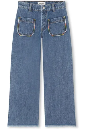 Sonia Rykiel Enfant Jeans rectos con diseño bordado