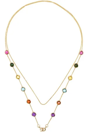 SwaytaSha Collar en oro amarillo de 18kt con gemas