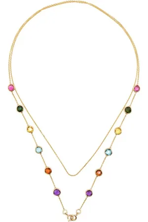 SwaytaSha Collar en oro amarillo de 18kt con gemas