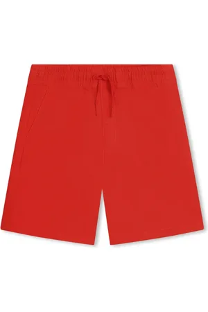 Kenzo Shorts con cordones y logo bordado