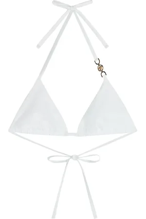 VERSACE Top de bikini con placa Medusa