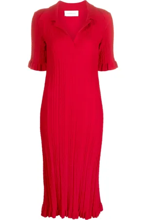Viktor & Rolf Vestido midi con diseño tejido y cuello en V