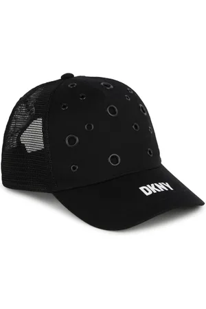 DKNY Gorra con logo estampado y detalle de ojales