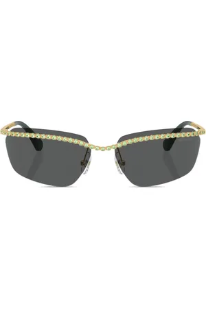 Swarovski Lentes de sol con detalles de cristal