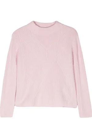 Emporio Armani Suéter tejido de canalé con cuello redondo