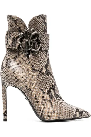 Roberto Cavalli Botas con estampado de piel de pitón