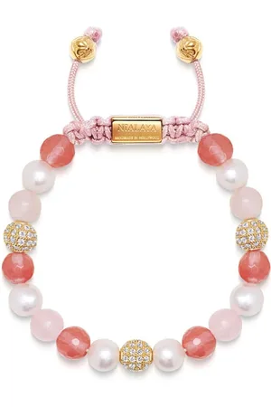 Nialaya Pulsera de perlas con detalles