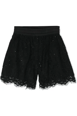 MONNALISA Shorts con encaje floral