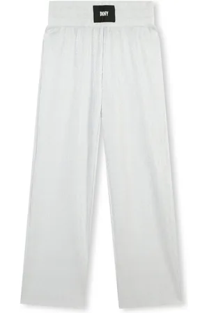 DKNY Pantalones anchos con aplique del logo