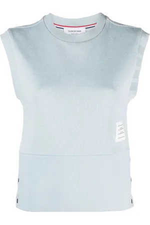 Thom Browne Top sin mangas con parche del logo