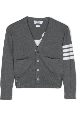 Thom Browne Cárdigan tejido en intarsia con cuello en V