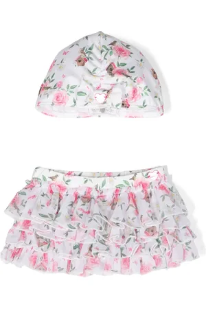 MONNALISA Tutú con volantes y estampado floral