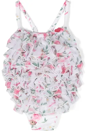 MONNALISA Traje de baño con volantes y estampado floral