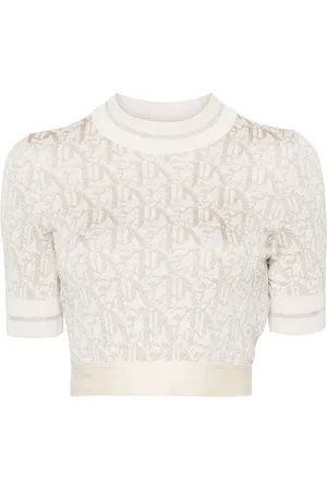 Palm Angels Playera con monograma en jacquard