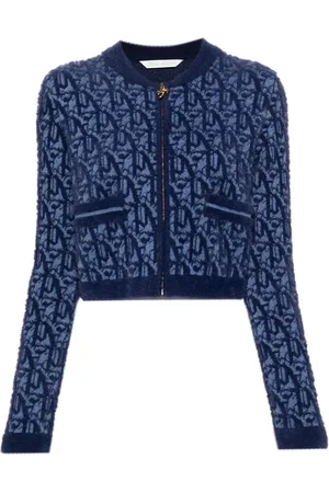 Palm Angels Cárdigan con monograma en jacquard