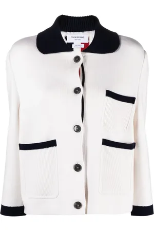 Thom Browne Cárdigan tejido con diseño color block