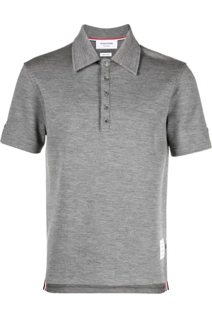 Thom Browne Playera tipo polo con parche del logo