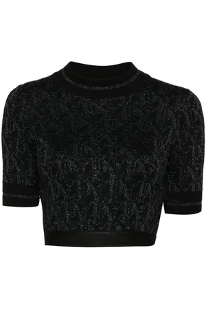 Palm Angels Playera con monograma en jacquard