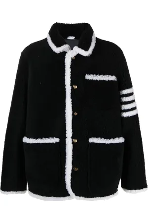 Thom Browne Chamarra con franja 4-Bar