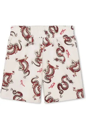 Kenzo Shorts con dragones estampados