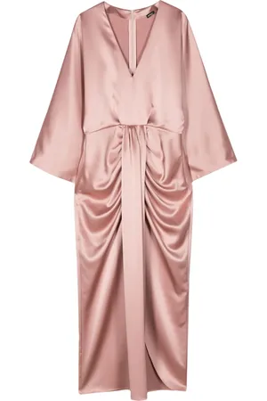 Kiton Vestido satinado con cuello en V
