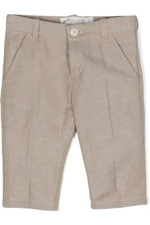 BONPOINT Pantalones chinos con logo bordado