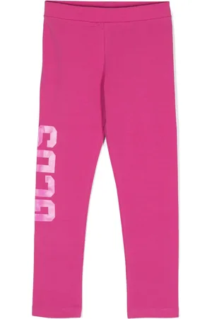 GCDS Leggins stretch con logo estampado