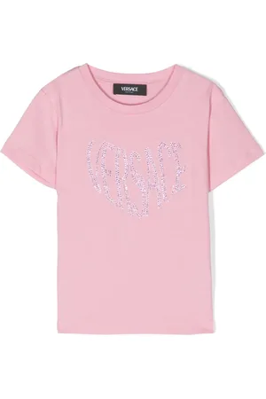VERSACE Playera con detalles de strass