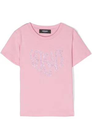 VERSACE Playera con detalles de strass