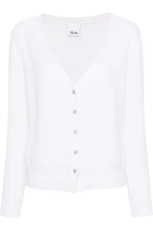 Allude Cárdigan de tejido fino con cuello en V