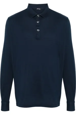 Kiton Playera tipo polo manga larga