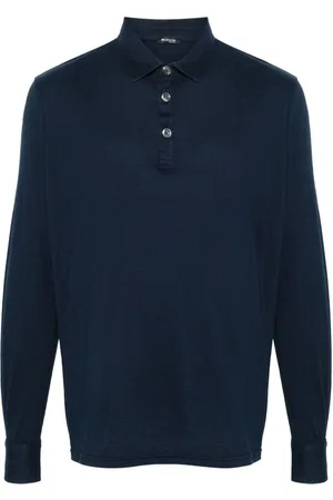 Kiton Playera tipo polo manga larga
