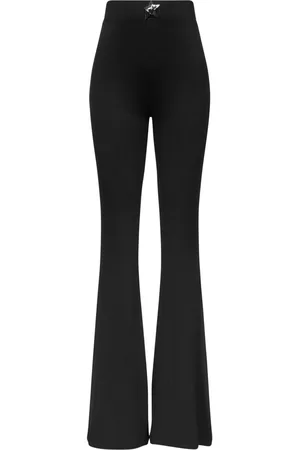 AREA Pantalones acampanados con tiro alto