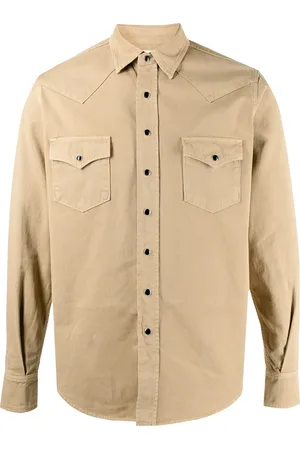 Saint Laurent Camisa de mezclilla estilo western