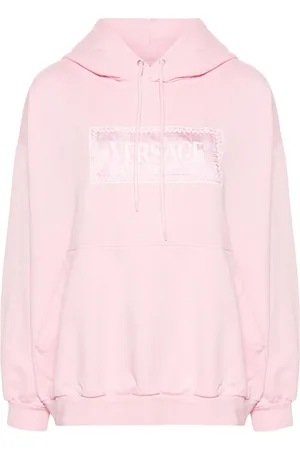 VERSACE Hoodie con logo bordado